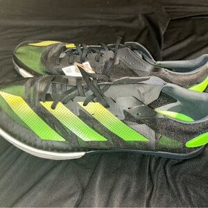 Adidas ADIZERO AMBITION Track Spikes GY8401 Black Solar Green Men’s Size 11.5
